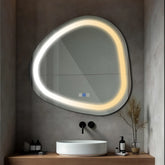 Espejo LED Asimétrico | Botones táctiles | Función antivaho | Temperatura de color ajustable - Reyze Seria Salono Model 1