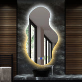 Espejo LED Asimétrico 2 | Botones táctiles | Función antivaho | Temperatura de color ajustable - Reyze Seria Ambient Model 1 - Vertical