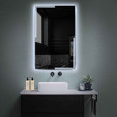 Espejo LED Vertical | Control por interruptor de pared | Luz blanca fría - Reyze Seria Edge Model 2