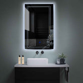 Espejo LED Vertical | Botón táctil | Luz blanca fría - Reyze Seria Good Vibes Model 3