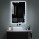 Espejo LED Vertical | Control por interruptor de pared | Luz blanca fría - Reyze Seria Good Vibes Model 4