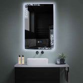 Espejo LED Vertical | Botones táctiles | Función antivaho | Luz blanca fría - Reyze Seria Good Vibes Model 4