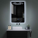 Espejo LED Vertical | Botones táctiles | Función antivaho | Luz blanca fría - Reyze Seria Good Vibes Model 6