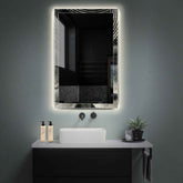 Espejo LED Vertical | Control por interruptor de pared | Luz blanca neutra - Reyze Seria Simetria Model 8