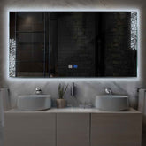 Espejo LED Rectangular | Botones táctiles | Función antivaho | Luz blanca fría - Reyze Seria Good Vibes Model 4