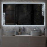 Espejo LED Rectangular | Control por interruptor de pared | Luz blanca fría - Reyze Seria Good Vibes Model 4