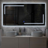 Espejo LED Rectangular | Botón táctil | Luz blanca fría - Reyze Seria Minimal Model 2