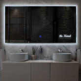 Espejo LED Rectangular | Botón táctil | Luz blanca fría - Reyze Seria Motivated Model 6