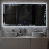 Espejo LED Rectangular | Botón táctil | Luz blanca fría - Reyze Seria Simetria Model 8