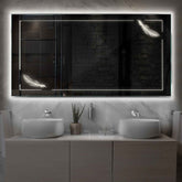 Espejo LED Rectangular | Control por interruptor de pared | Luz blanca neutra - Reyze Seria Good Vibes Model 2