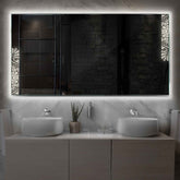 Espejo LED Rectangular | Control por interruptor de pared | Luz blanca neutra - Reyze Seria Good Vibes Model 4