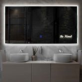 Espejo LED Rectangular | Botón táctil | Luz blanca neutra - Reyze Seria Motivated Model 6