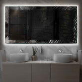 Espejo LED Rectangular | Control por interruptor de pared | Luz blanca neutra - Reyze Seria Simetria Model 8