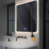 Espejo LED Cuadrado | Botones táctiles | Función antivaho | Luz blanca neutra - Reyze Seria Ambient Model 1