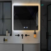 Espejo LED Cuadrado | Botones táctiles | Función antivaho | Temperatura de color ajustable - Reyze Seria Edge Model 5