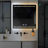 Espejo LED Cuadrado | Botones táctiles | Función antivaho | Temperatura de color ajustable - Reyze Seria Minimal Model 3