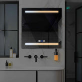 Espejo LED Cuadrado | Botones táctiles | Función antivaho | Temperatura de color ajustable - Reyze Seria Salono Model 4