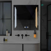 Espejo LED Cuadrado | Botones táctiles | Función antivaho | Temperatura de color ajustable - Reyze Seria Salono Model 8