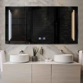 Espejo LED Rectangular | Botones táctiles | Función antivaho | Temperatura de color ajustable - Reyze Seria Salono Model 8