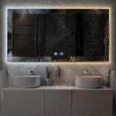 Espejo LED Rectangular | Botones táctiles | Función antivaho | Temperatura de color ajustable - Reyze Seria Simetria Model 8