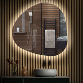 Espejo LED Asimétrico | Control por interruptor de pared | Luz blanca neutra - Reyze Seria Ambient Model 1