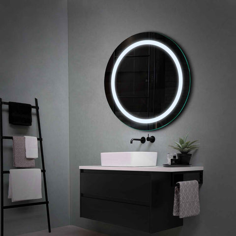 Espejo LED Redondo | Control por interruptor de pared | Luz blanca fría - Reyze Seria Salono Model 1