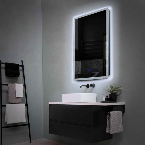 Espejo LED Vertical | Botón táctil | Luz blanca fría - Reyze Seria Edge Model 1