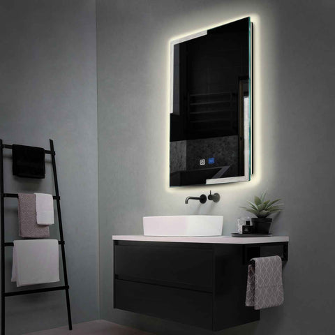 Espejo LED Vertical | Botones táctiles | Función antivaho | Luz blanca neutra - Reyze Seria Edge Model 2