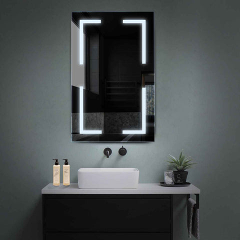 Espejo LED Vertical | Control por interruptor de pared | Luz blanca fría - Reyze Seria Salono Model 2