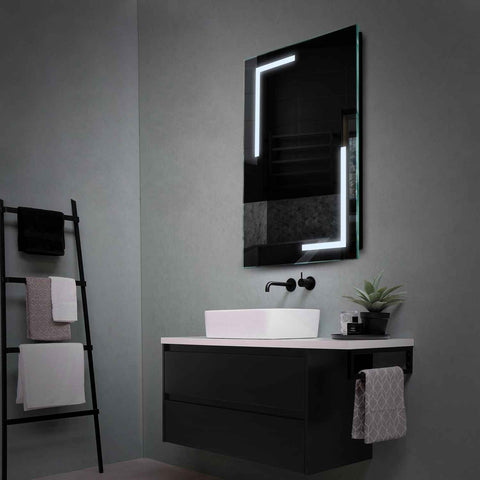 Espejo LED Vertical | Control por interruptor de pared | Luz blanca fría - Reyze Seria Salono Model 3