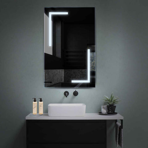 Espejo LED Vertical | Control por interruptor de pared | Luz blanca fría - Reyze Seria Salono Model 3