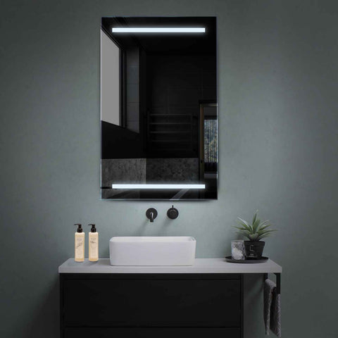 Espejo LED Vertical | Control por interruptor de pared | Luz blanca fría - Reyze Seria Salono Model 4