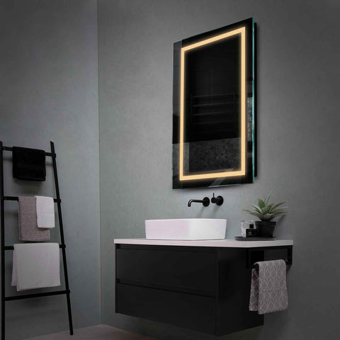 Espejo LED Vertical | Control por interruptor de pared | Luz blanca cálida - Reyze Seria Salono Model 1
