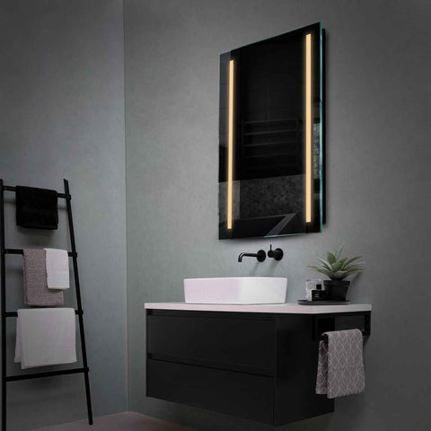 Espejo LED Vertical | Control por interruptor de pared | Luz blanca cálida - Reyze Seria Salono Model 5