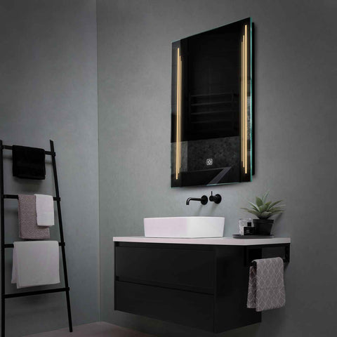 Espejo LED Vertical | Botón táctil | Luz blanca cálida - Reyze Seria Salono Model 8