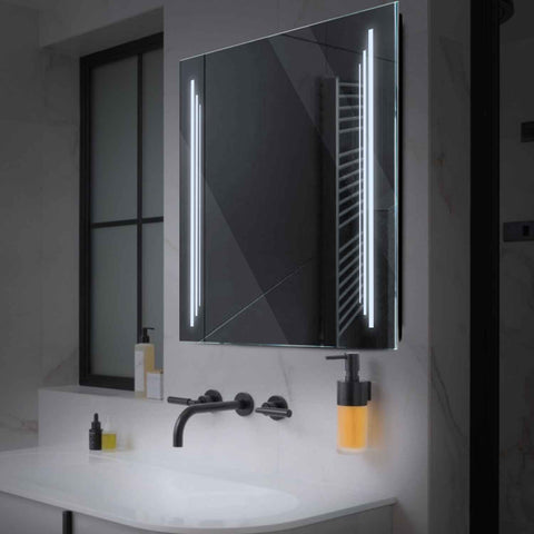 Espejo LED Cuadrado | Control por interruptor de pared | Luz blanca fría - Reyze Seria Salono Model 8