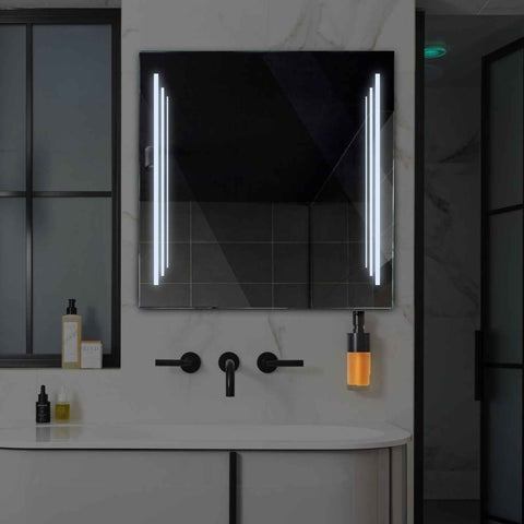 Espejo LED Cuadrado | Control por interruptor de pared | Luz blanca fría - Reyze Seria Salono Model 8