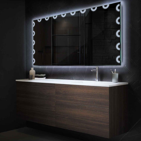 Espejo LED Rectangular | Control por interruptor de pared | Luz blanca fría - Reyze Seria Edge Model 4