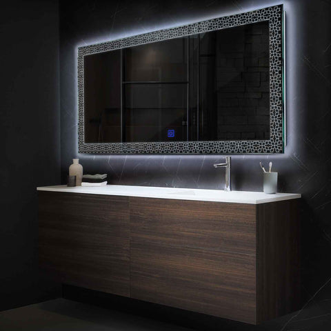 Espejo LED Rectangular | Botón táctil | Luz blanca fría - Reyze Seria Official Model 1