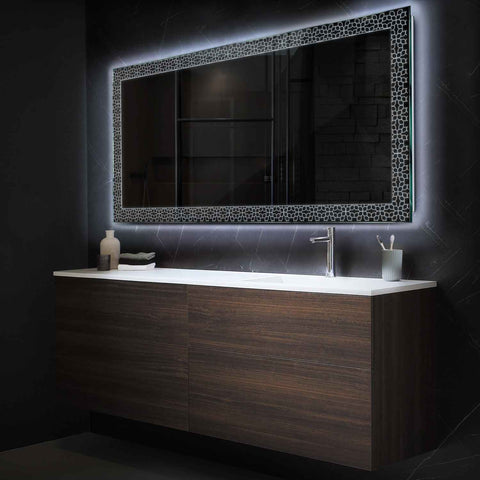 Espejo LED Rectangular | Control por interruptor de pared | Luz blanca fría - Reyze Seria Official Model 1