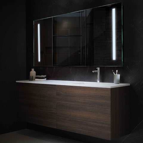 Espejo LED Rectangular | Control por interruptor de pared | Luz blanca fría - Reyze Seria Salono Model 5