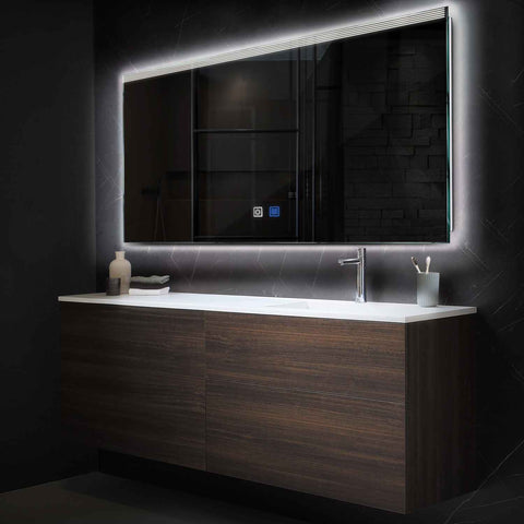Espejo LED Rectangular | Botones táctiles | Función antivaho | Luz blanca neutra - Reyze Seria Edge Model 5
