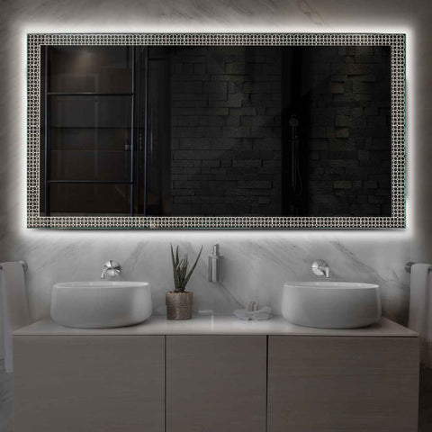 Espejo LED Rectangular | Control por interruptor de pared | Luz blanca neutra - Reyze Seria Official Model 2