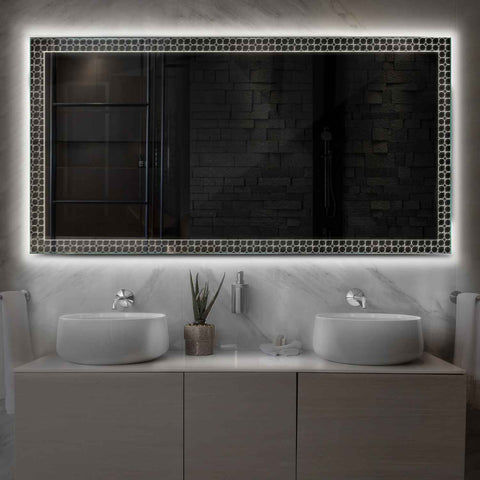 Espejo LED Rectangular | Control por interruptor de pared | Luz blanca neutra - Reyze Seria Official Model 4