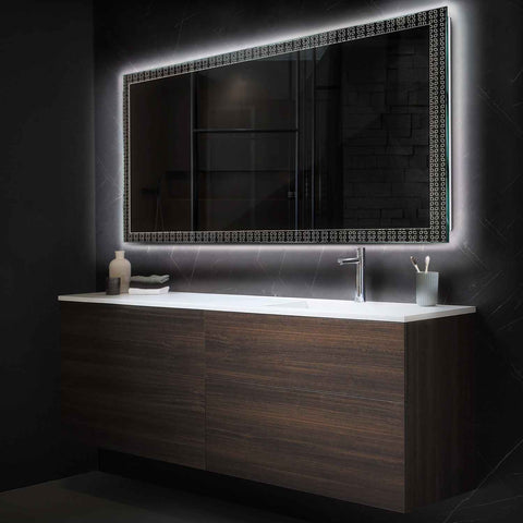 Espejo LED Rectangular | Control por interruptor de pared | Luz blanca neutra - Reyze Seria Official Model 5
