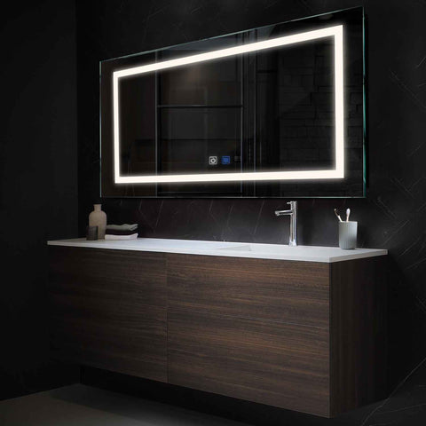 Espejo LED Rectangular | Botones táctiles | Función antivaho | Luz blanca neutra - Reyze Seria Salono Model 1