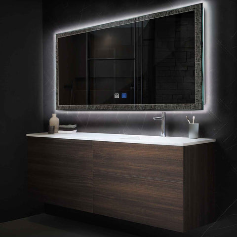 Espejo LED Rectangular | Botones táctiles | Función antivaho | Luz blanca neutra - Reyze Seria Simetria Model 6
