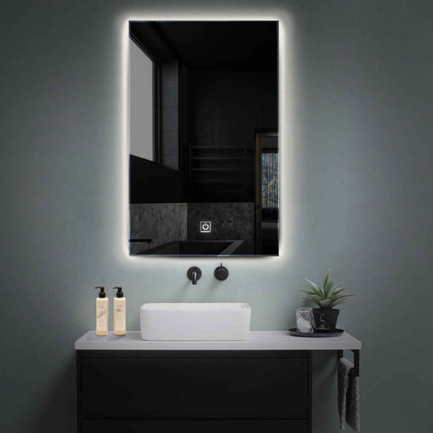 Espejo LED Vertical | Botón táctil | Luz blanca neutra - Reyze Seria Ambient Model 1