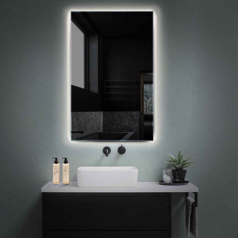 Espejo LED Vertical | Control por interruptor de pared | Luz blanca neutra - Reyze Seria Ambient Model 1