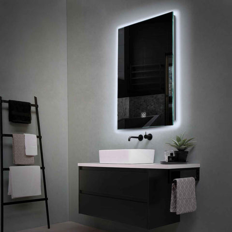 Espejo LED Vertical | Botón táctil | Luz blanca fría - Reyze Seria Ambient Model 1